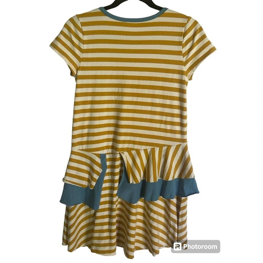 Matilda Jane Girls Casual Wear Dress Sun Shiny Days Striped Yellow NWOT Size 14